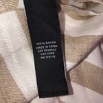 Sharagano  size 4 tan & white striped shift dress Photo 7