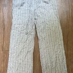 Sienna Sky Blue and White stripped linen pants with pockets  Photo 0