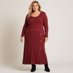 Lane Bryant Scoop Neck Long Sleeve Button Knitted Pullover Midi Dress Size 22 Photo 11