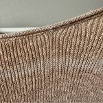 Free People  Shipping News Oversized Tunic Sweater Women L Beige Tan Cozy Beachy Photo 12