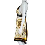 Connection 18 Baroque Satin Criss Cross Back Dress Size Medium Gold Photo 2