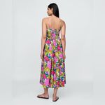 Gap Floral Midi Sun Dress Sz L Photo 1
