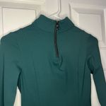 Balance Athletica Womens Small Emerald Green Vitality High Neck Zip Thumb Holes Photo 3
