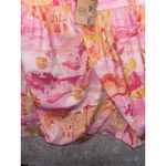Women's Rnwy Dress Beautiful Strapless Printed Pink Yellow Long Maxi 6 Medium Photo 9