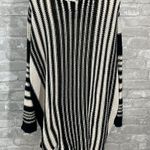 Miou Muse Oversized Stripe Knit Sweater Black Size L Photo 4