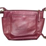 Liz Claiborne Burgundy **Crossbody Bag** Gold Hardware Photo 2