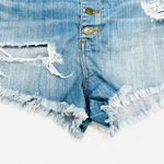 Guess Vintage  Jeans High Waist Button Fly Distressed Denim Blue Jeans Shorts Photo 1