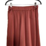 Octavia Terra Cotta Wide Leg Capri Pants Size Small Flowy Pull Photo 1
