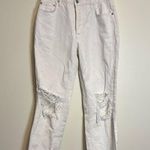 We The Free  FP white jeans with distressing at the knees Photo 0