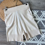 n:philanthropy Nwt philanthropy cream knit‎ Balfour shorts high waisted women’s size M Photo 0