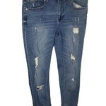 Altar'd State  Distressed Straight Jeans Women's Size 28 Blue Denim Stretch Photo 0