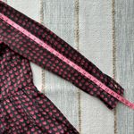 ZARA Red Black Heart Print Long Sleeves Romper Women’s Size Medium Photo 7