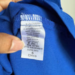 Solemio sz S blue deep plunge going out mini party dress Photo 3