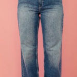 Free People  We the Free Tinsley High Waist Baggy Jeans in Wash Steel Blue US 28 Photo 0