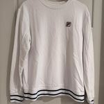 FILA  White Crewneck Sweatshirt Size‎ Medium Photo 0