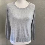 ZARA Lightweight Heathered Grey Knit Sweater Size Small Photo 9