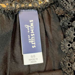 Swimsuits For All Vera Black Crocheted Cold Shoulder Coverup 6/8 Photo 8