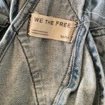 We The Free  Women Distressed Light Wash ziggy Denim Overalls Medium Photo 1