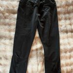 Lululemon Athletica Black Cropped Black Leggings Size 8 Yoga Workout 20” Long Photo 0
