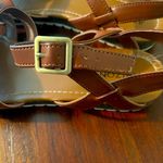 Arizona Jeans  Co. Tan Brown Women's 9.5 Strappy Ankle Strap Flat Sandals Photo 3