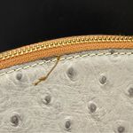 Dooney & Bourke Light Gray Embossed Cowhide Leather Ostrich Ruby Crossbody Bag Photo 15