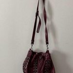 Patricia Nash  100% Leather Maroon Martina Crossbody Bag Photo 1