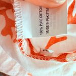 Barbara Gerwit beaded coverup tunic mini dress beach coverup sheer cotton small Orange Photo 6