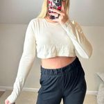 Talentless : cropped long sleeve tee off white Photo 0