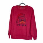 NWOT Disney X Ae Fleece Crew Neck Sweatshirt Feisty XS Red Photo 9
