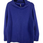 Free People  Ottoman Slouchy Tunic Sweater Mock Oversized Purple Women’s‎ Medium Photo 0