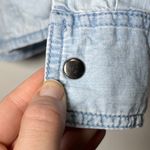 Kenzo Jeans Light Wash Denim Button Down Shirt Sz S Western 90s Streetwear Blue Photo 10