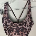 Onzie Flow Womens Sports Bra Top Animal Print Stretch Knot Strap Back S/M Photo 1