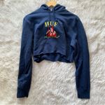 HUF See You in Hell cropped navy sweatshirt Photo 0