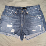 3x1  NYC Distressed Denim Shorts W2/27 Medium Wash Photo 0