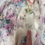 Faeriesty Ruched Bustier Ruffle Trim Hem Floral Print‎ Tube Corset Zip Dress 1xl Pink Size 1X Photo 8