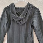 New Mix  L/S Full Zip Activewear Hooded Jacket Women's Small Black Textured Photo 9