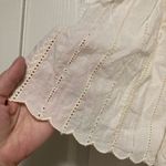 ZARA New Cream Embroidered Eyelet Scalloped Hem Skorts Photo 6