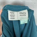 Anthropologie Saturday Sunday Teal Midi Joella Short Sleeve Dress Cotton Pockets Photo 8