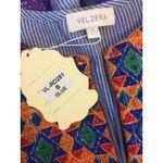 Velzera #9 NWT!  Women's Blue Embroidered Tunic by , Sz: Small Photo 4