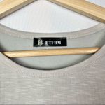 Red Dress Boutique Boutique Taupe Short Sleeve Ruched Bodycon Mini Dress M Photo 4