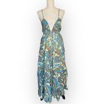 House of Harlow 1960 Paisley Maxi Dress in Blue/Ivory Blue Size M Photo 1