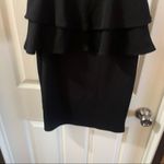Poetry NWT  Black Strapless Peplum Mini Dress size Medium Photo 7
