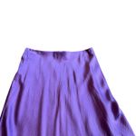 Xirena Purple 100% Silk Textured Audrina Midi Skirt Stretchy Satin Size Medium Photo 6