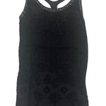 Free People  Women's Size 6 Small Black Velvet Sequin Wymsgoth Romantic‎ Top Photo 0