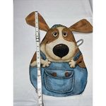 Puppy Shaped Animated Colorful Tapestry‎ String Backpack Tan Photo 2