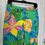 Ralph Lauren Lauren  Vibrant Tropical Print Vacation Crop Ankle Pant size 4 Photo 3