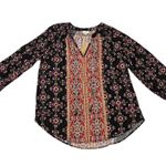 Mason & Belle X-SMALL Black Axelle Tie Front Top - Stitch Fix Boho Bead Detail Photo 11