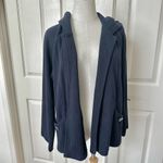 Coldwater Creek  blue hooded top button cardigan Photo 3