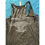 Harley Davidson Tank Top Womens XL Biker Motorcyle Tank Graphic Print Hogs Black Photo 3