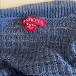 Merona  Short Sleeve Open Knit Linen Blend Sweater Blue Size XS Photo 4